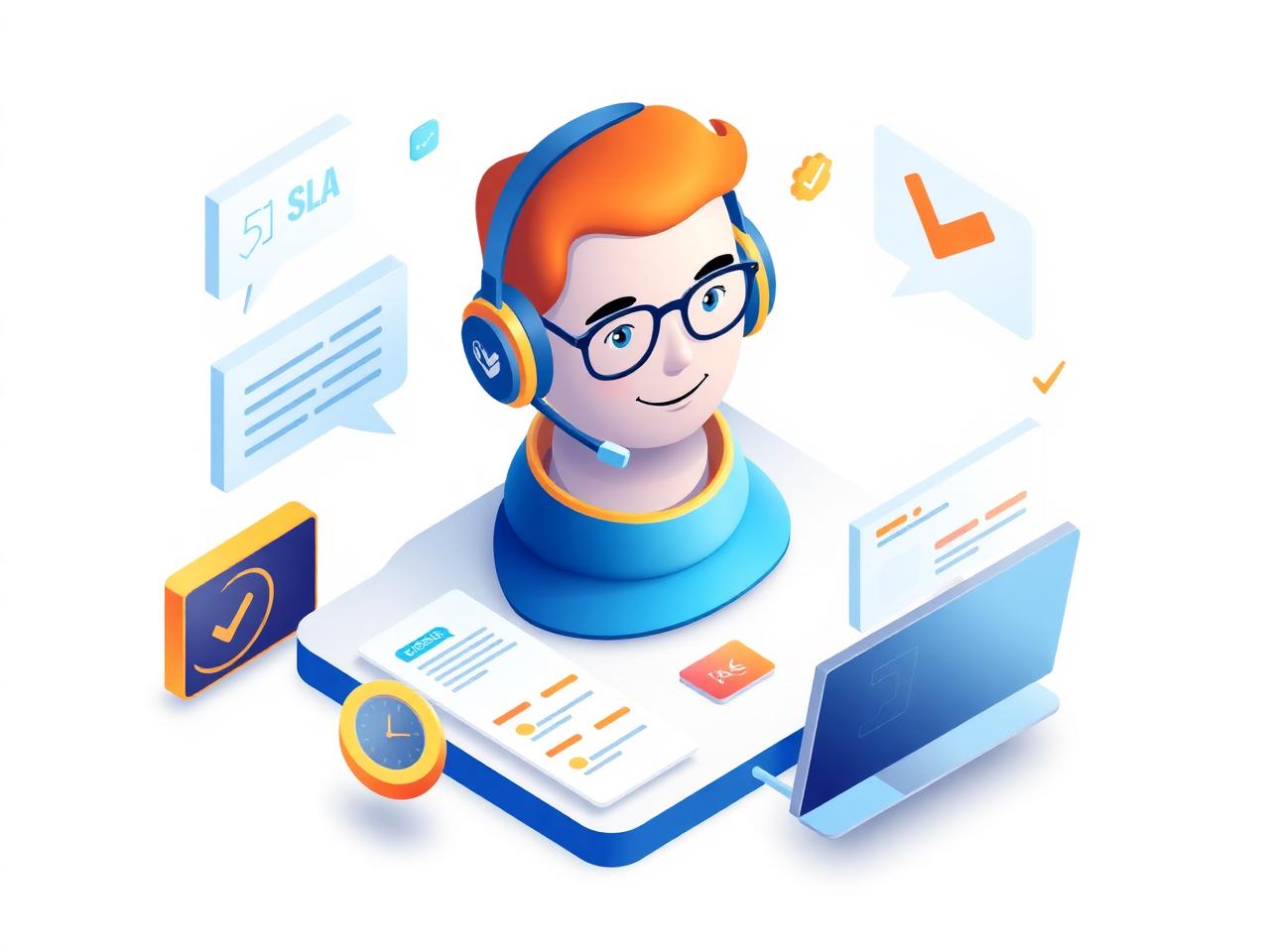 Atendimento de suporte técnico com SLA e helpdesk